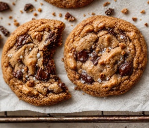 Brown Butter Toffee Crinkle : Premium Chocolate Chip Cookie