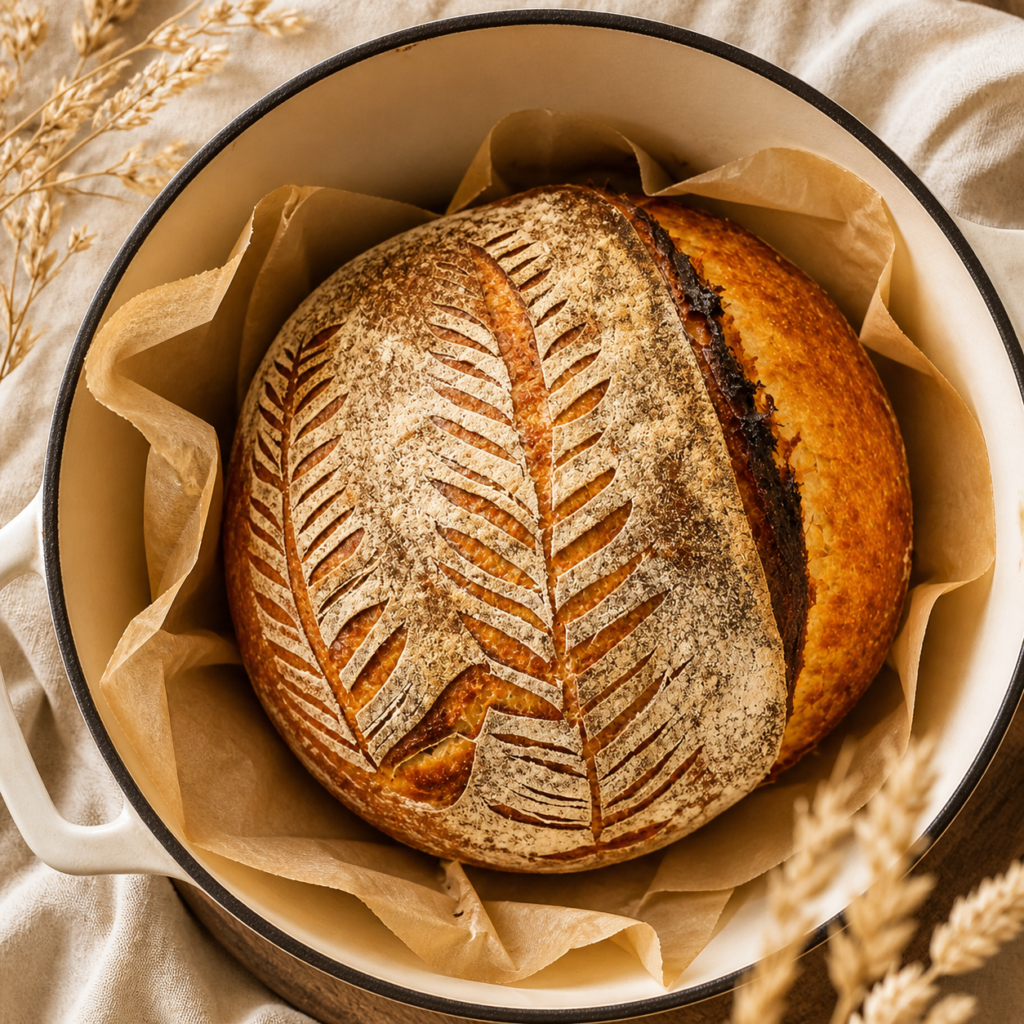 The Midnight Loaf : 72-Hour Cold-Fermented Sourdough